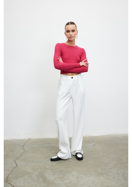 Fitilli crop fit bluz modelleri