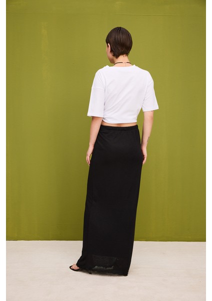 Baskılı basic t-shirt beyaz fırsatları