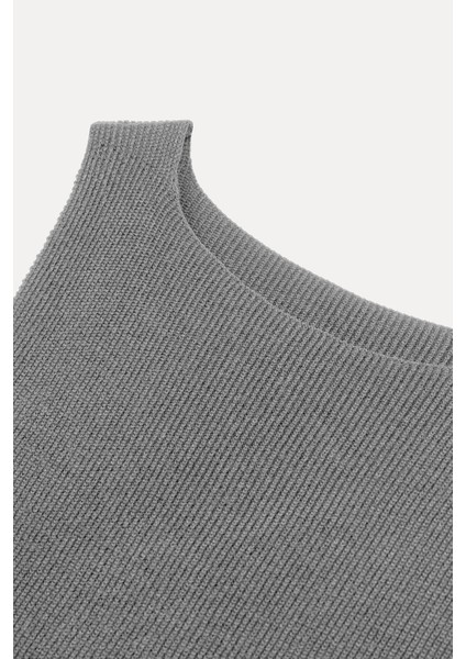 Yırtmaçlı triko bluz - Premium collection