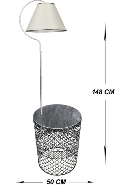 Lambader Holo Sehpalı Elips Gümüş Patine (Silver Çember) Krem Şapka fiyatları