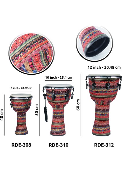 RDE-308 Afrika Çalgısı 8'' inç Djembe