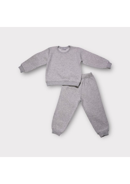 Kiddle Style 3 Iplik Şardonlu Unisex Bebek Eşofman Takımı