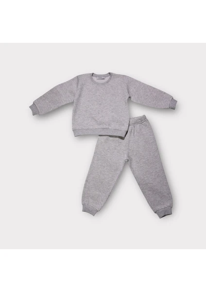 Kiddle Style 3 Iplik Şardonlu Unisex Bebek Eşofman Takımı