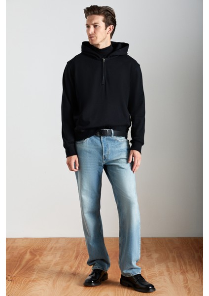 Cancelled Erkek Pamuk-Polyester Siyah Sweatshirt