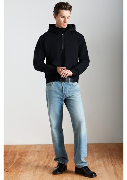 Cancelled Erkek Pamuk-Polyester Siyah Sweatshirt