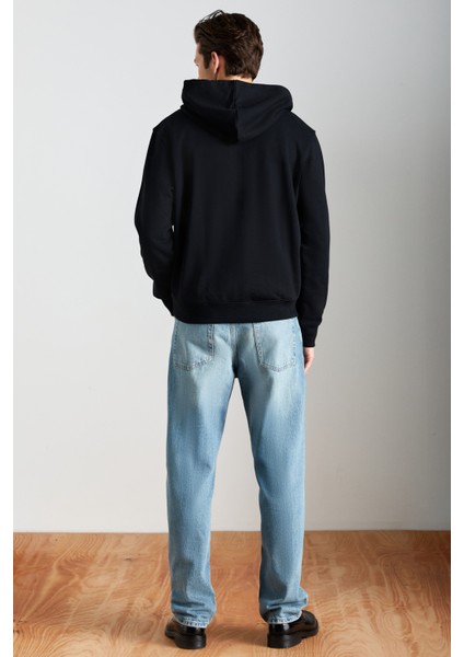 Cancelled Erkek Pamuk-Polyester Siyah Sweatshirt