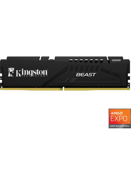 Kıngston Beast Expo KF564C32BBEK2-64TR 64GB(2X32GB) Ddr5 6400MHZ CL32 Masaustu Performans Ram