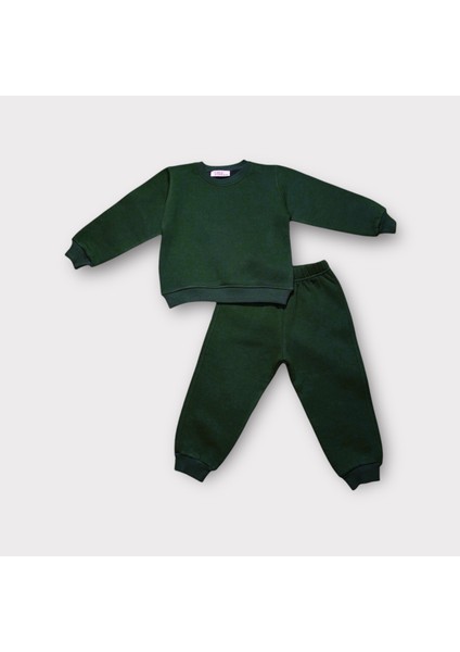 Kiddle Style 3 Iplik Şardonlu Unisex Bebek Eşofman Takımı