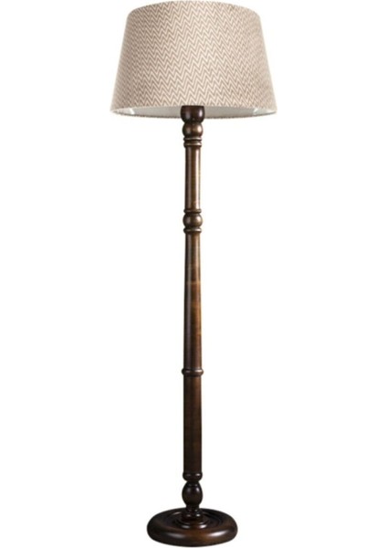 Torinio Torna Bacak Tripod Lambader Abajur Avize Aydınlatma Ahşap Ceviz Ağaç Country Dekor Lamba Ap