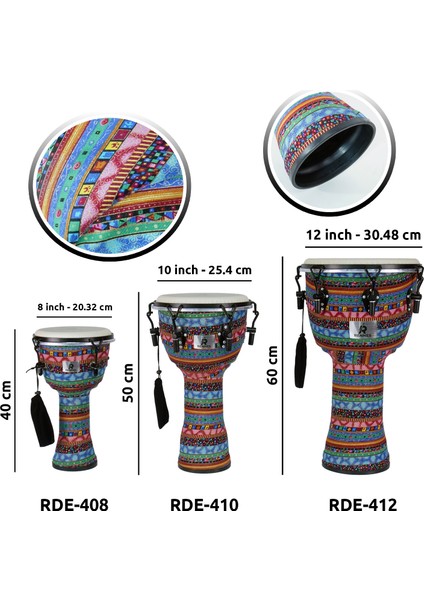 RDE-410 Afrika Çalgısı 10'' inç Djembe