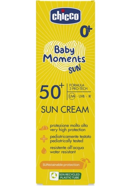 Nessiworld Chicco Baby Moments Sun Güneş Kremi Spf 50+ 75 ml + After Sun Hediye