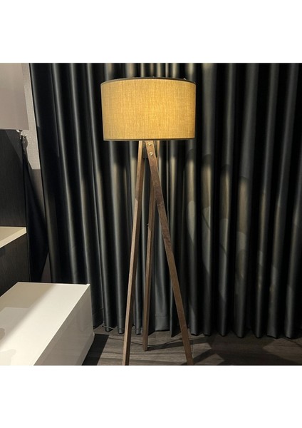 Pier Lambader ( Kahverengi / Huş Ağaç Ayaklar / Haki Yeşil Kumaş) DR1160100