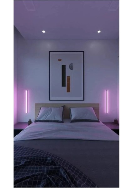 Mini Uzaktan Kumandalı 1 Adet LED Lambader - 16 Renk 4 Mod - Değişebilir Renk Seçeneği