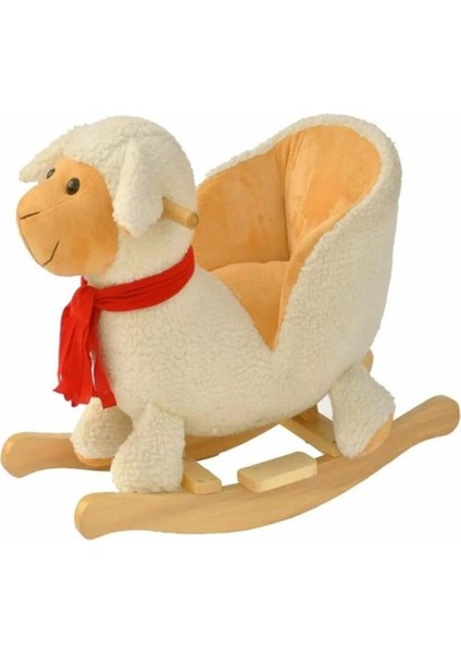 Safeline Bebe Peluş Ahşap Sallanır Oyuncak Kuzu