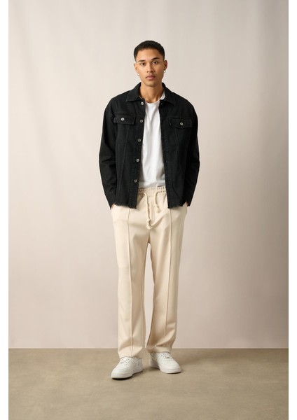 R-2457 Çift Cep Kapaklı Etek Pis Yıkamalı Kot Ceket fırsatları