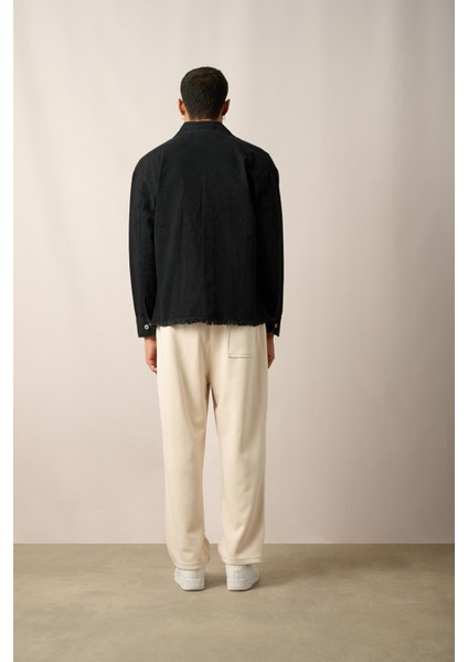 R-2457 Çift Cep Kapaklı Etek Pis Yıkamalı Kot Ceket indirimleri