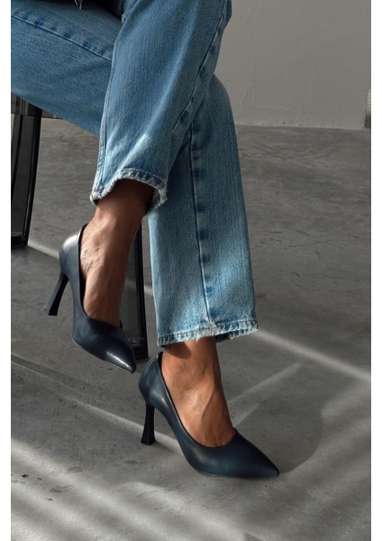 Nelson Lacivert Stiletto modelleri