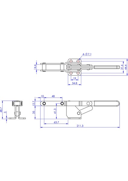 Goodhand GH-43101 Kanca Geçişli Kelepçe | 170 kg Kapasiteli Kelepçe - Montaj ve Sabitleme Işleri Içi fiyatları
