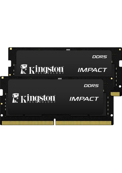 Kıngston Impact KF556S40IBK2-64TR 64GB(2X32) Ddr5 5600MHZ CL40 Notebook Performans Ram