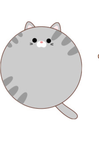 40 cm Sevimli Hayvanlar Karikatür Kedi Shiba Inu Yuvarlak Şekil Sandalye Koltuk Peluş Yastıklar (Yurt Dışından)