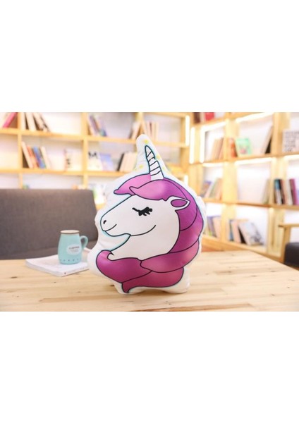 50 cm Karikatür Hayvanlar Unicorn Peluş Yastık (Yurt Dışından)