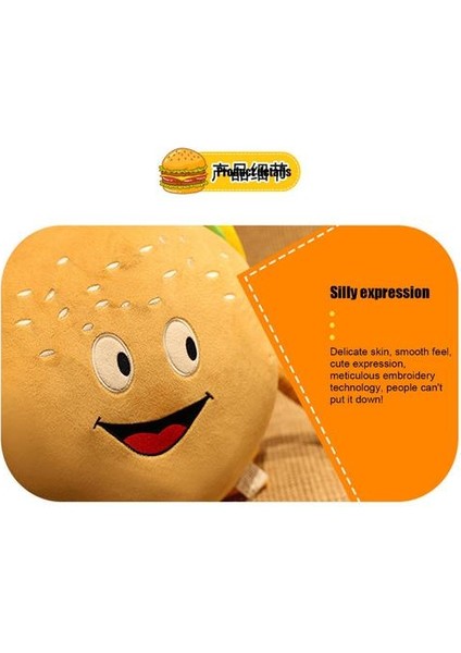 45 cm Simülasyon Hamburger Peluş Yastıklar (Yurt Dışından)