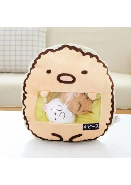 Peluş Çanta Puding Oyuncak Dolması Oyuncak Mini Hayvan Top Bebek Peluş Yastık (40 * 40 Cm) (Yurt Dışından)
