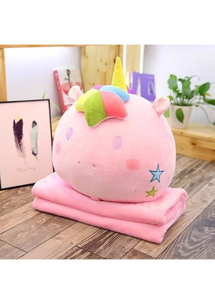 40 cm Sevimli Yuvarlak Unicorn Peluş Yastık (Yurt Dışından)