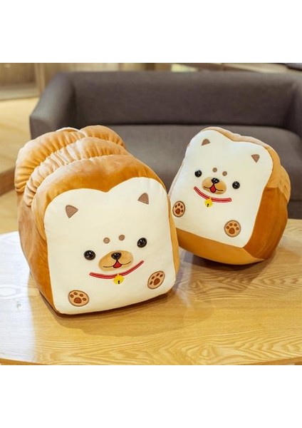 28 cm Sevimli Uzun Ekmek Şekilli Shiba Inu Plushie Down Pamuk Yumuşak Ekmek Yastık (Yurt Dışından)