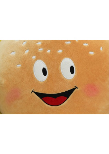 30 cm Karikatür Tost Hamburger Pizza Pop Mısır Cips Peluş Yastıklar (Hamburger) (Yurt Dışından)