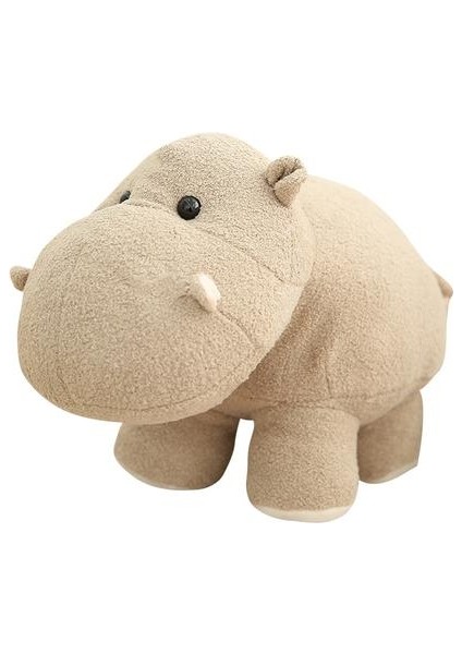 20 cm Mini Kafa Hippo Fil Peluş Oyuncak Yumuşak Karikatür Hayvan Hipopotamus Dolması Peluş (Yurt Dışından)