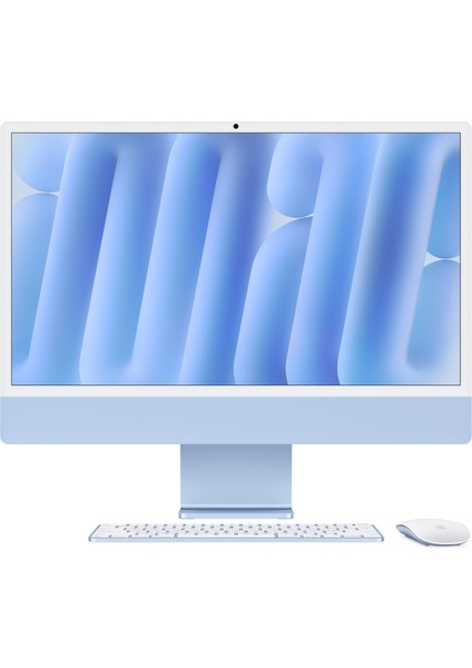 iMac M4 Çip 16GB 512GB SSD macOS 24" All In One Bilgisayar MWV33TU/A Mavi