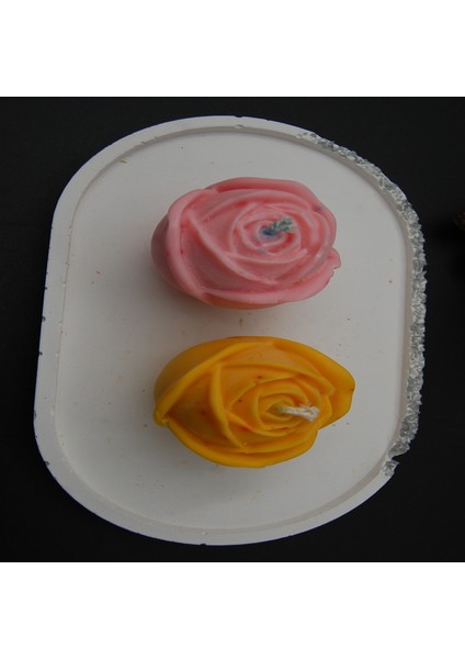 Gül Şeklinde Soya Wax MUM%100 Soya Mum
