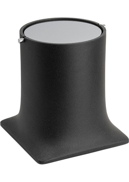 Banyo Çöp Kovası 4 Lt Siyah-Krom Renk 247 x 225 x 225 mm