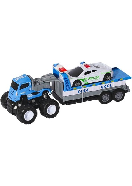 Nessiworld KLX600-361 Sürtmeli Die Cast 4x4 Polis Arabası Taşıyıcılı -Vardem fiyatları
