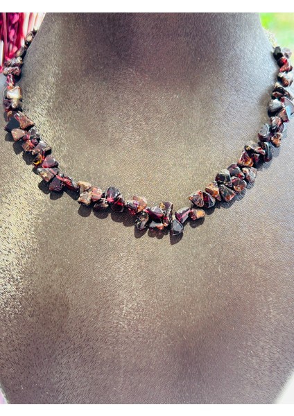 Garnet (Lal) Doğal Taşlı Kolye