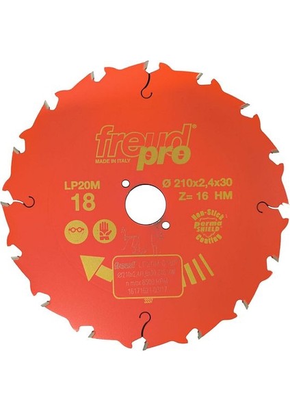 Ahşap Daire Testere D=210-2.4-30-Z16 LP20M018P
