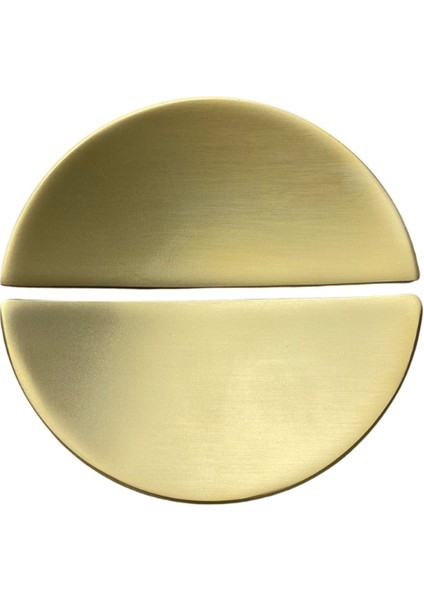 4716 Yarım Daire Kulp Oval Gold Branch Renk Tek Adet 32 mm