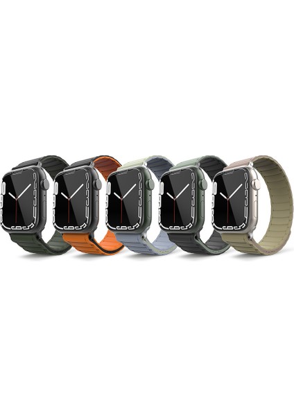 Watch 42MM KRD-122 Silikon Kordon - Ergonomik Hasır ve Yumuşak İç Yapılı Strap Kayış modelleri