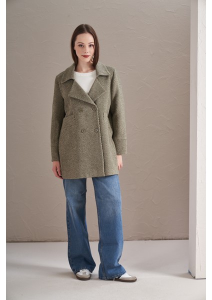 Balık Sırtı Ceket Haki indirimleri