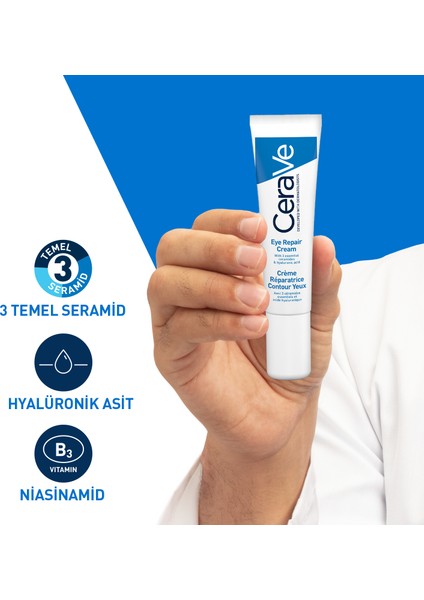 Koyu Halka ve Göz Altı Torba Görünümü Karşıtı Onarıcı Göz Kremi 14ml