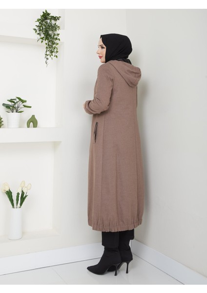 Kışlık Vizon Ince Kaşe Kadın Kaban Genç Spor 54007