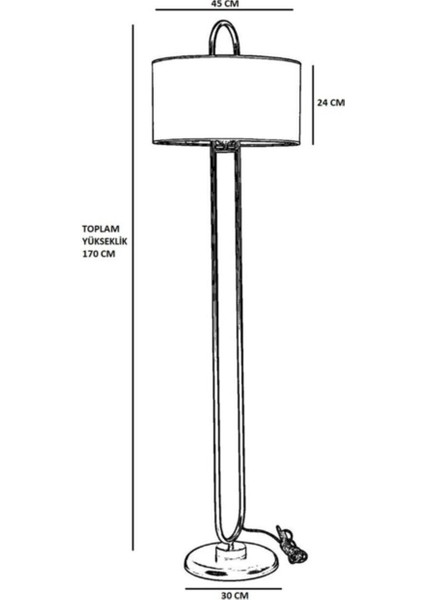Elips Lambader Eskitme Ayak Hasır Siyah Abajurlu fırsatları