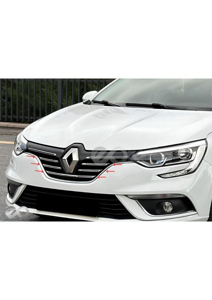 Renault Megane 4 (Hb) Krom Ön Panjur 5 Prç. 2016-2021 P. Çelik