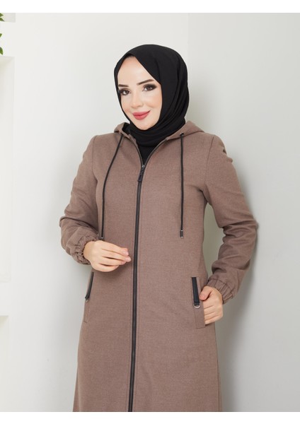 Kışlık Vizon Ince Kaşe Kadın Kaban Genç Spor 54007 modelleri