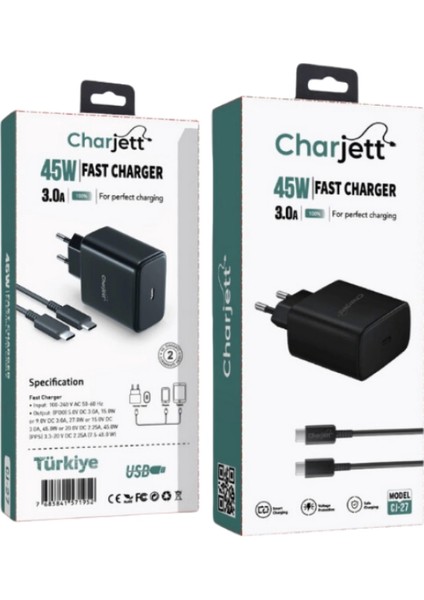 45 Watt Fast Pd Şarj Başlığı