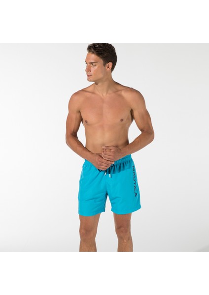 Erkek Mavi Mayo Şort