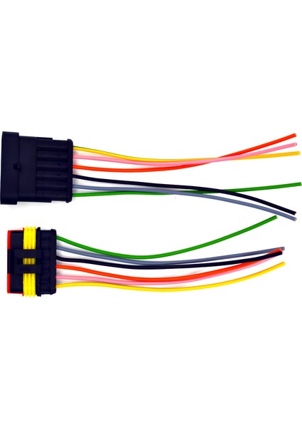 Süper Seal Elektrik Soketi 1 Takım 6 Pin 6 Kablolu Su Geçirmez Konnektör fiyatları