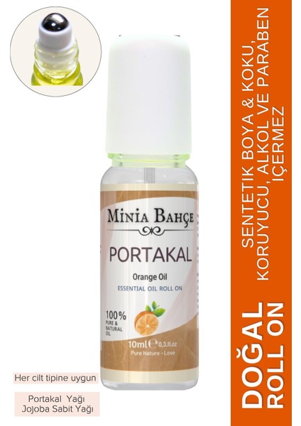 Portakal Yağı, Doğal ve Alkolsüz Roll On, 10ml