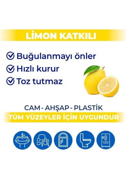 Yüzey Temizlik Havlusu 96 Adet Limon